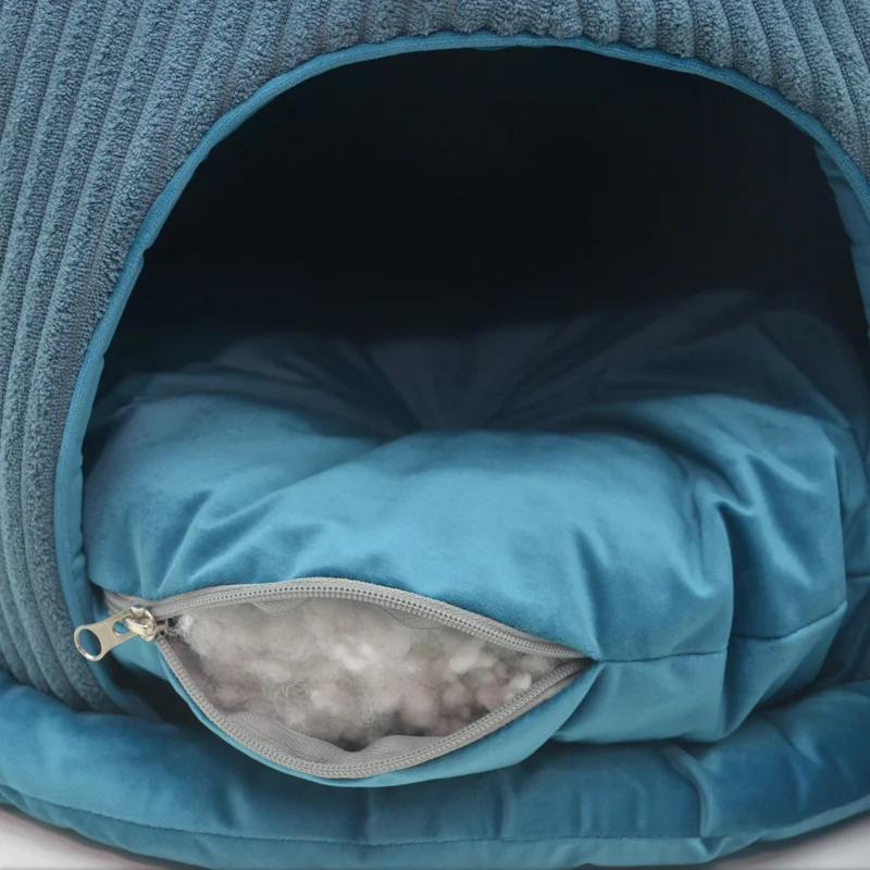 Хатка юрта для котів і малих собак Zoo-hunt Геросс №1 37х37х33 см бірюзовий