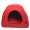 Хатка юрта для котів і собак Zoo-hunt Loft №2 41х41х37 см червоний + сірий
