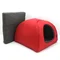 Хатка юрта для котів і собак Zoo-hunt Loft №2 41х41х37 см червоний + сірий