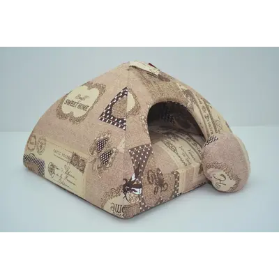 Хатка юрта для котів і собак Zoo-hunt бязь №2 46х46х35 см
